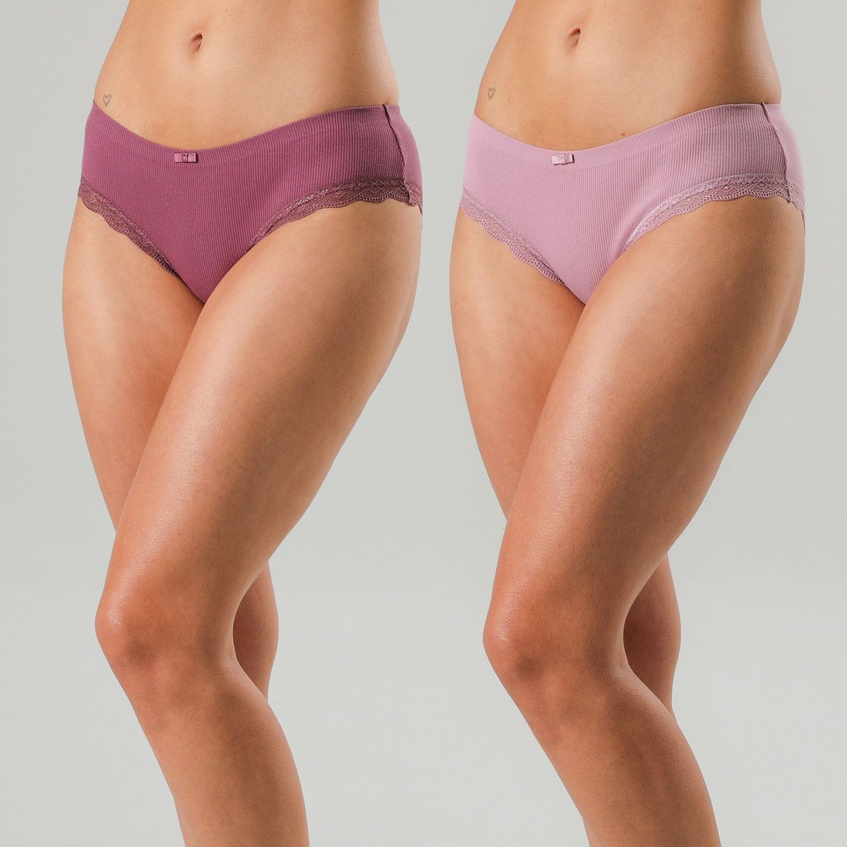 FLORES - Pack De 2 Pantaleta BonDed Mujer Flores