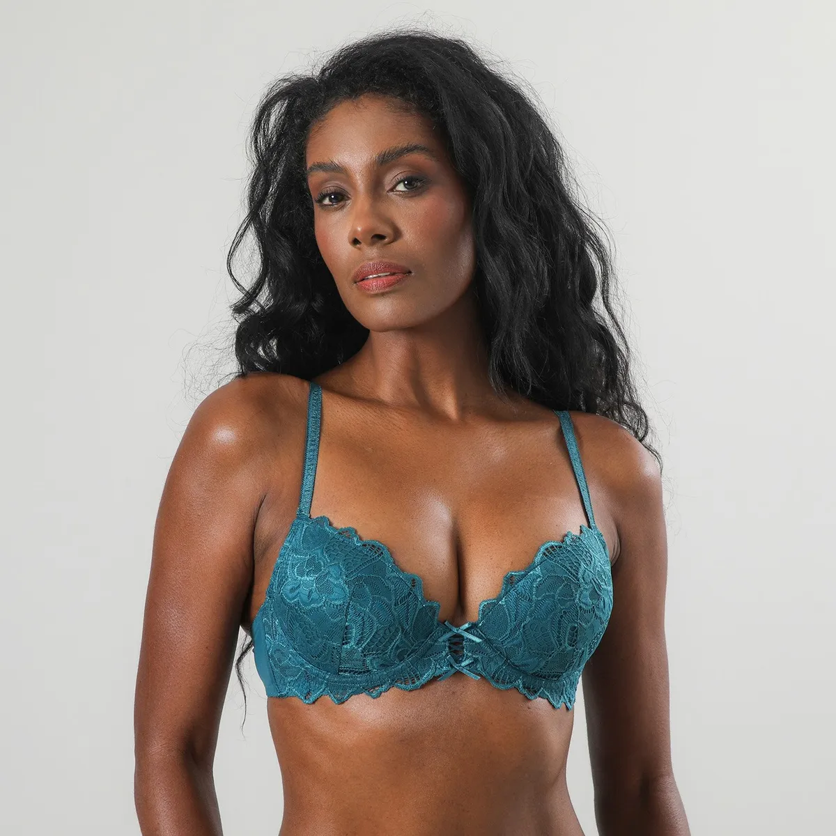 FLORES - Sostén Push Up Mujer Flores