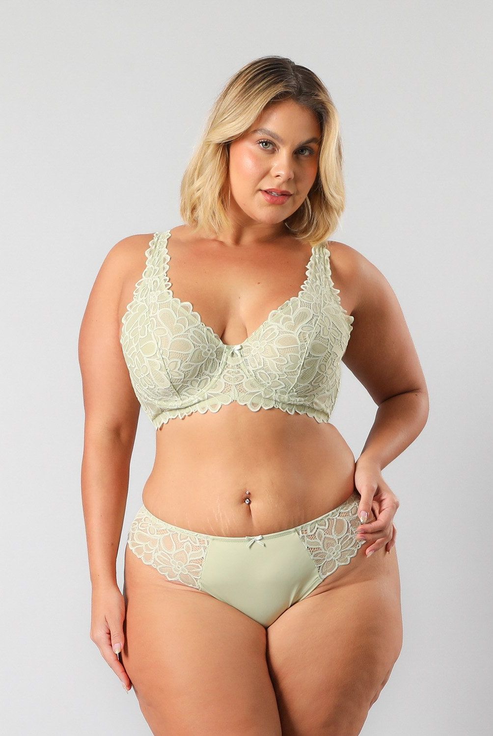 FLORES - Bralette Encaje Mujer Flores