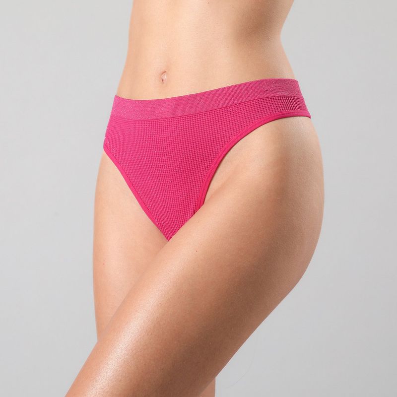 FLORES - Pack De 2 Colaless Seamless Rib Lurex Mujer Flores