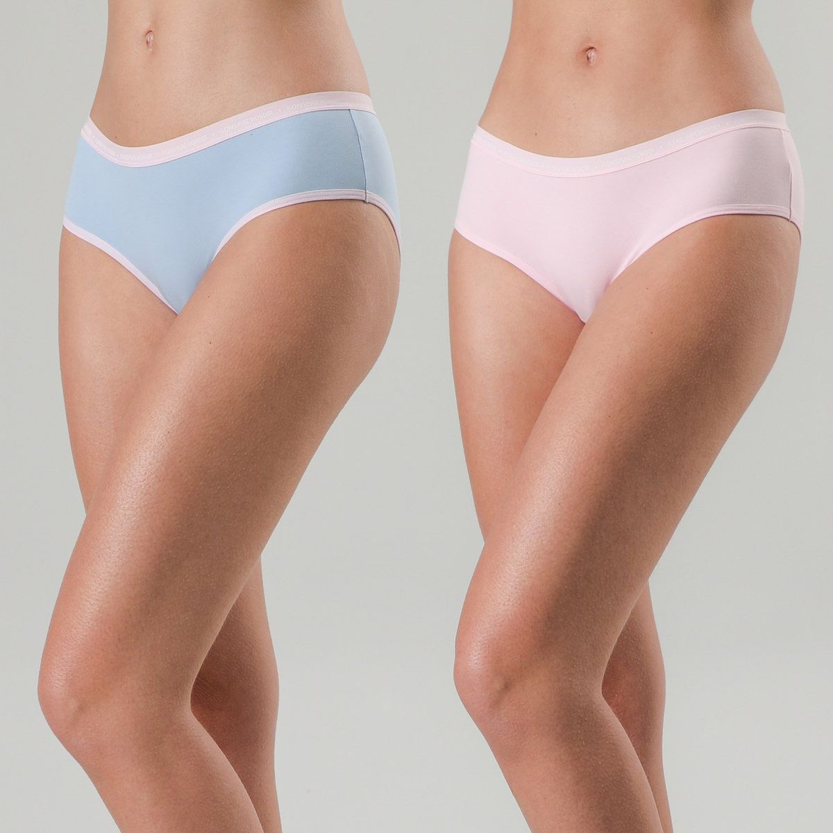 FLORES - Pack De 2 Pantaleta Algodón Logo Mujer Flores