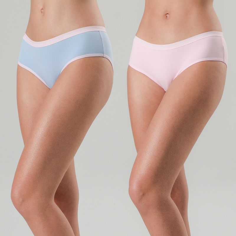 FLORES - Pack De 2 Pantaleta Algodón Logo Mujer Flores