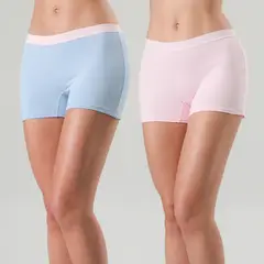 FLORES - Pack 2 Boxer Algodón Logo Mujer