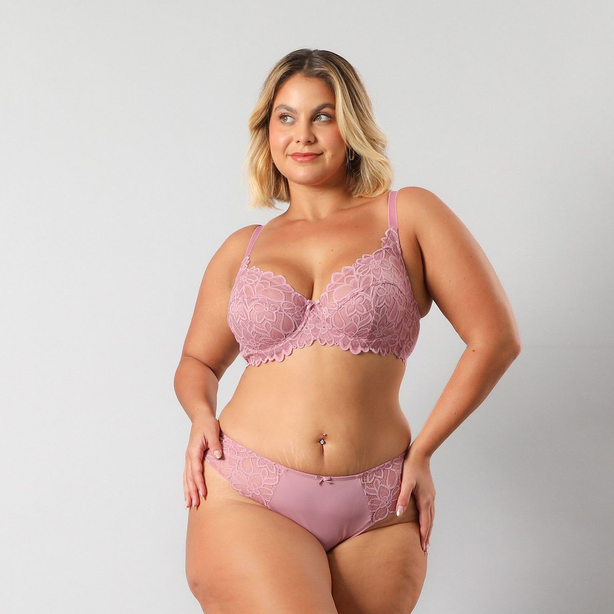 FLORES - Sostén Natural Refuerzo Encaje Flor Mujer Flores
