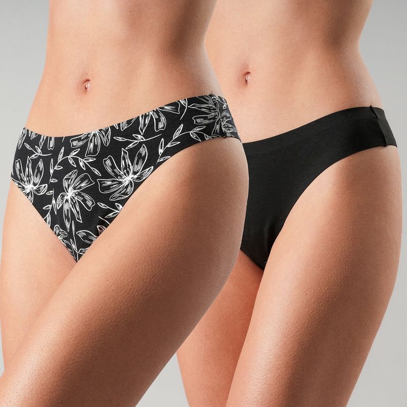 FLORES - Pack De 2 Colaless BonDed Mujer Flores