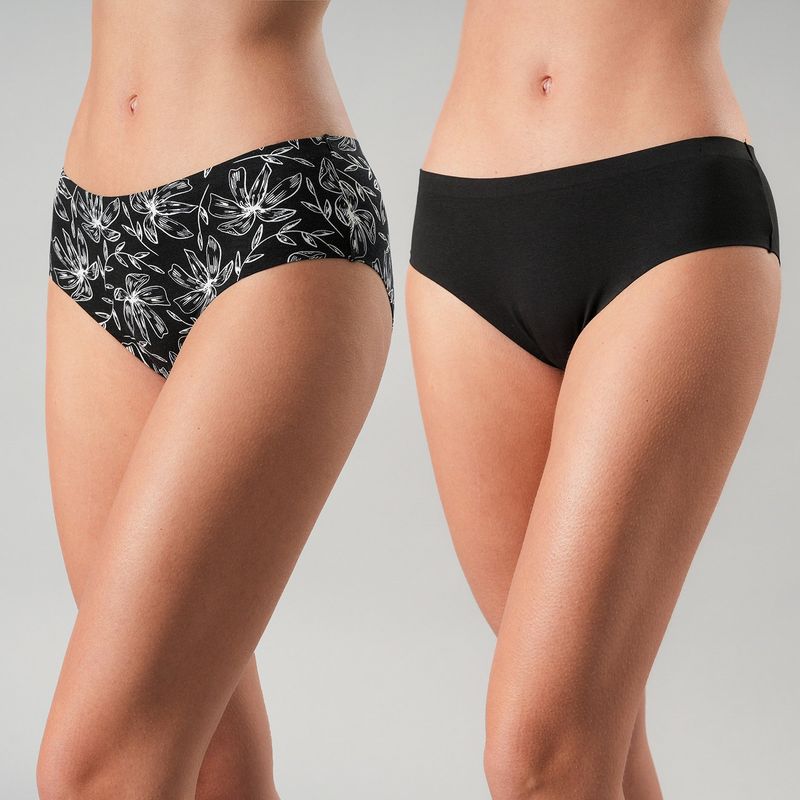 FLORES - Pack De 2 Pantaleta BonDed Mujer Flores