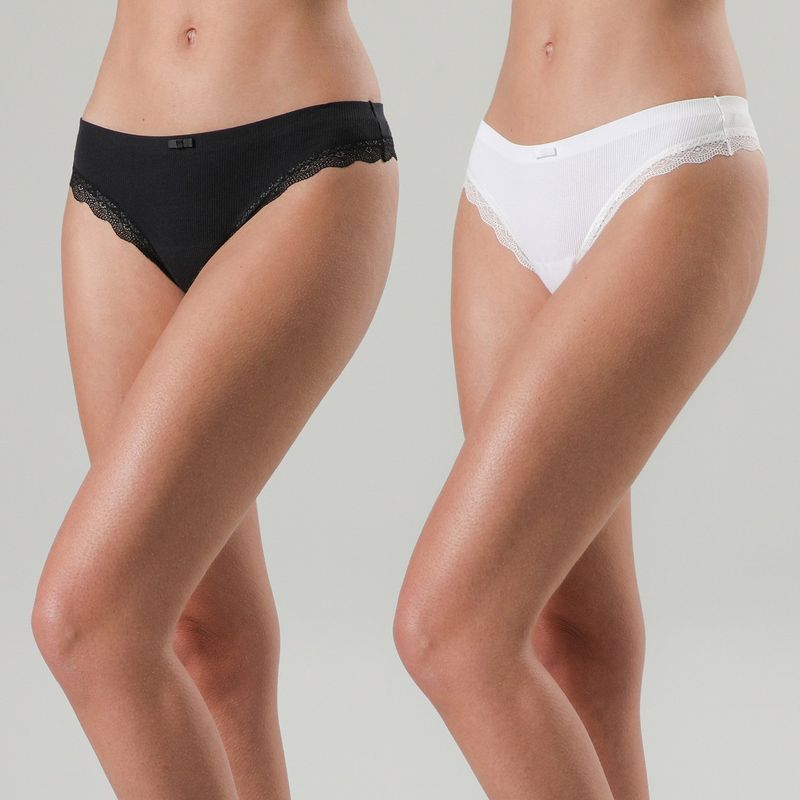 FLORES - Pack De 2 Colaless BonDed Mujer Flores