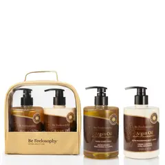 BE FEELOSOPHY - Set Jabón Líquido + Crema Corporal 500 Ml Argan Cosmet