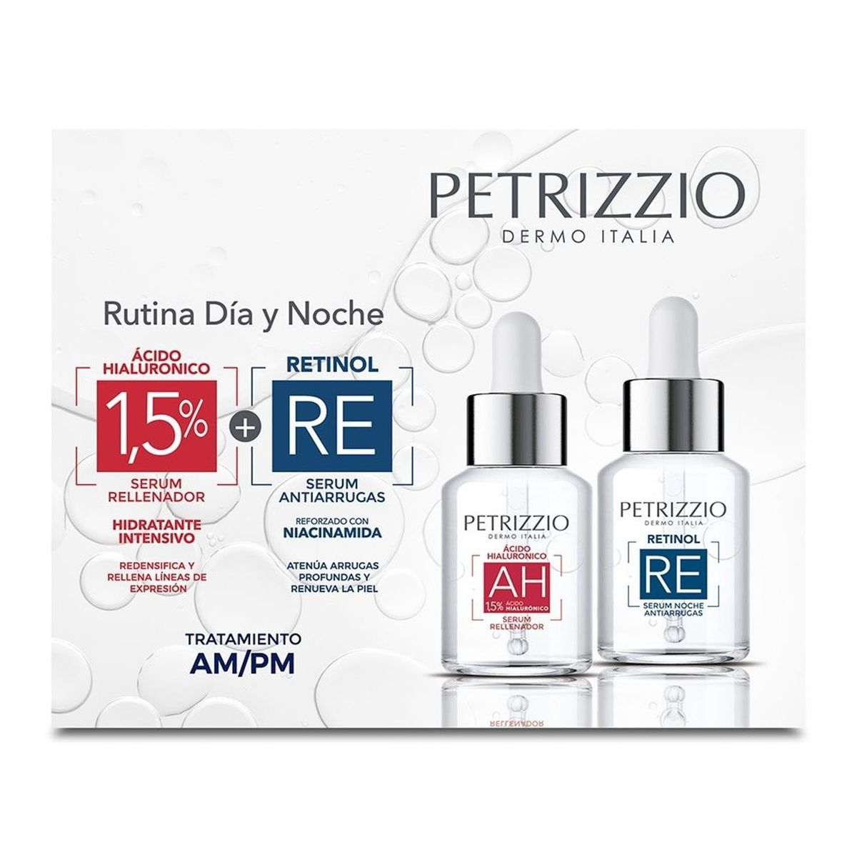 PETRIZZIO - Set De Sérum Ácido Hialurónico + Retinol Petrizzio