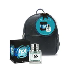 PLAISANCE - Set Perfume Mujer Hot In Black EDP 80 Ml + Mochila