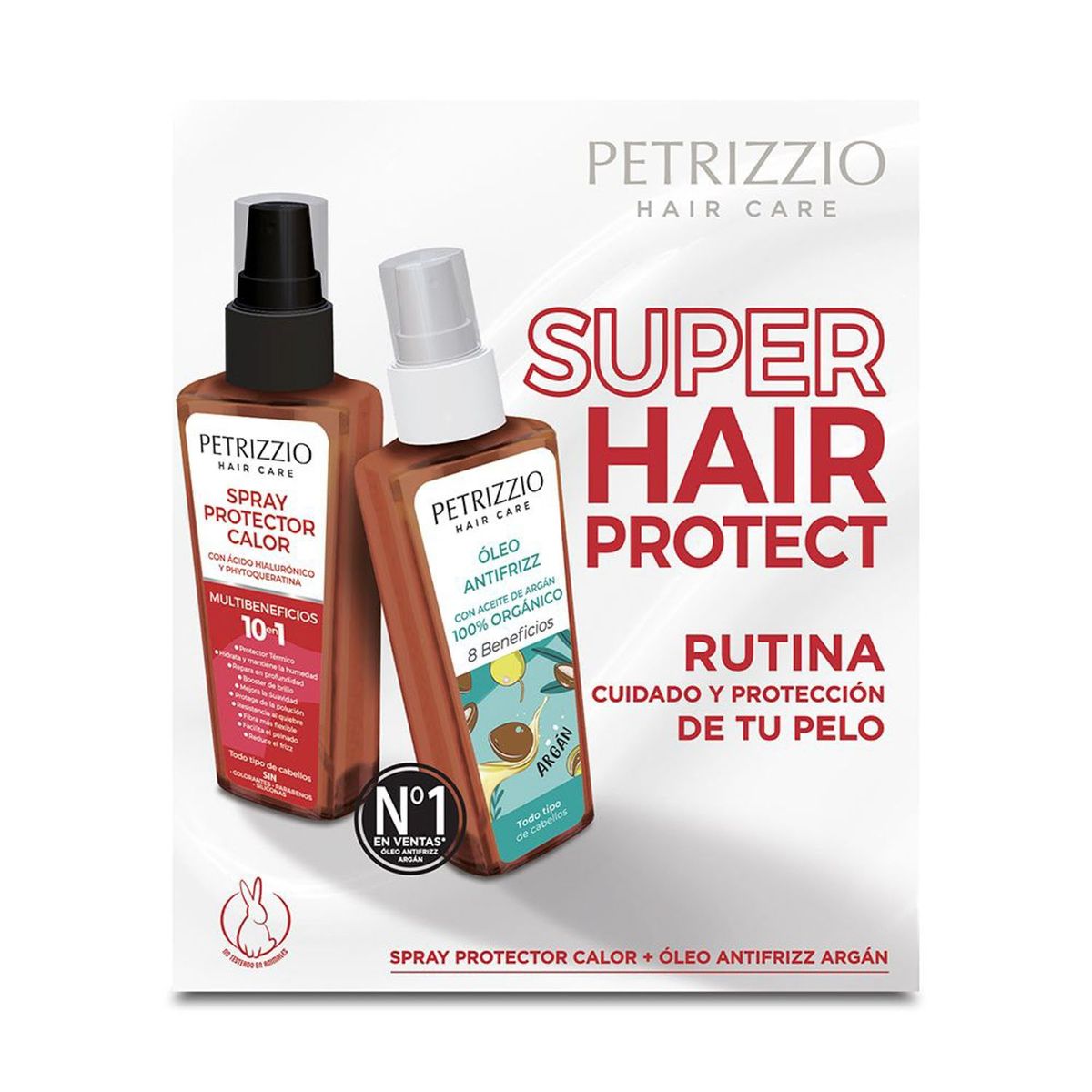 PETRIZZIO - Set Spray Protector De Calor + Óleo Antifrizz Petrizzio