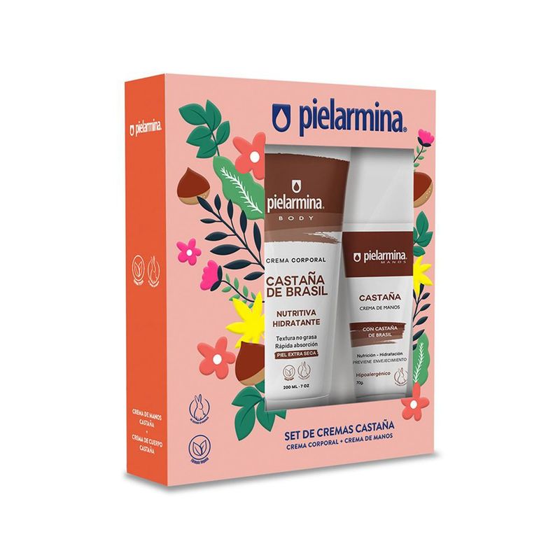 PIELARMINA - Set De Cremas Castaña Manos Y Cuerpo Pielarmina