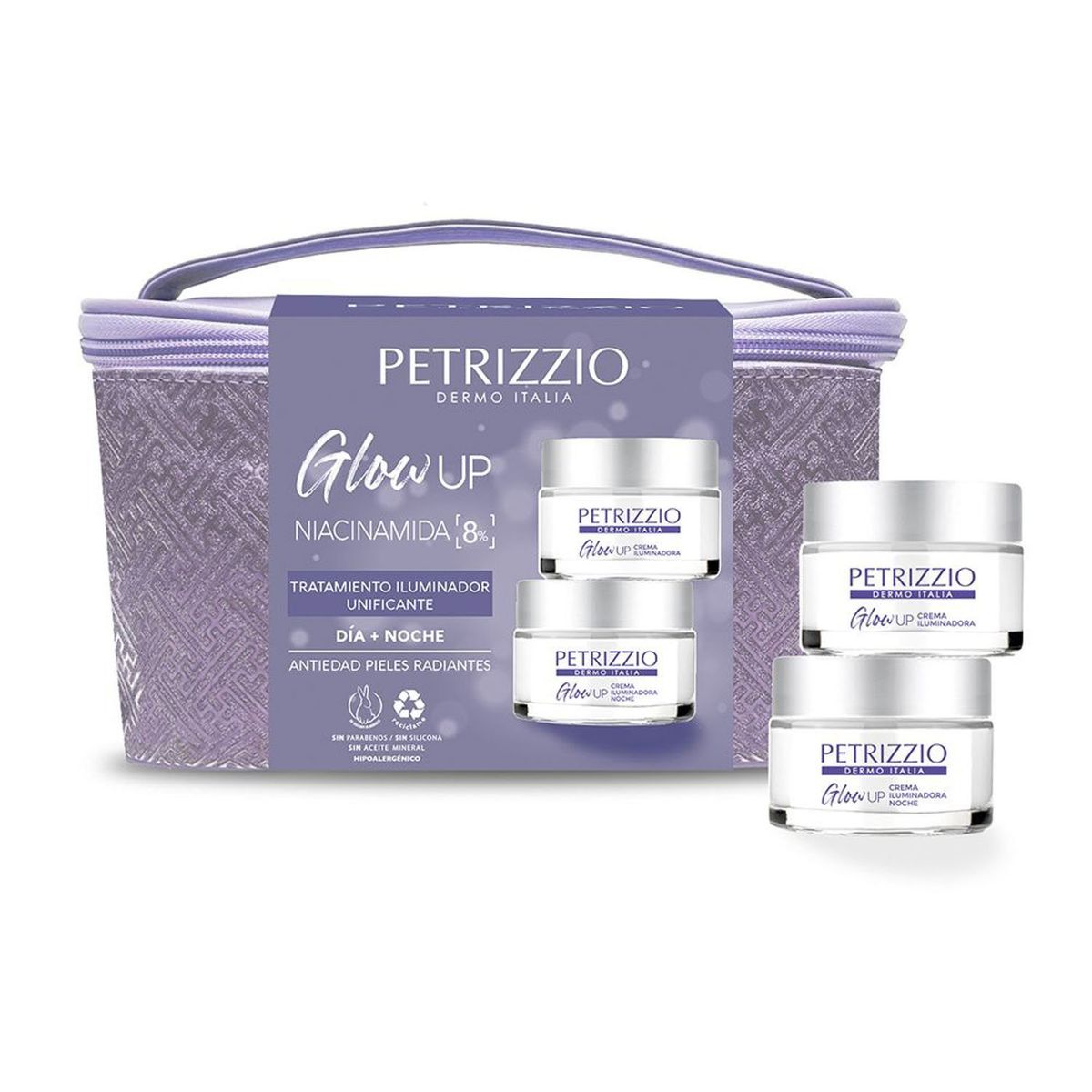 PETRIZZIO - Set Cremas Glow Up Día Y Noche + Necessaire Petrizzio