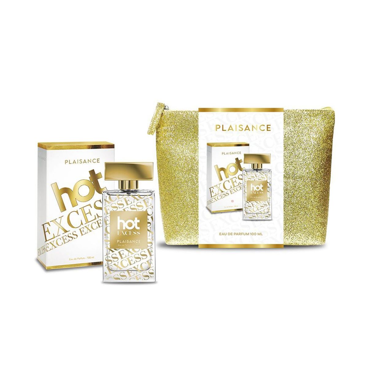 PLAISANCE - Perfume Mujer Hot Excess Edp + Cosmetiquero Plaisance