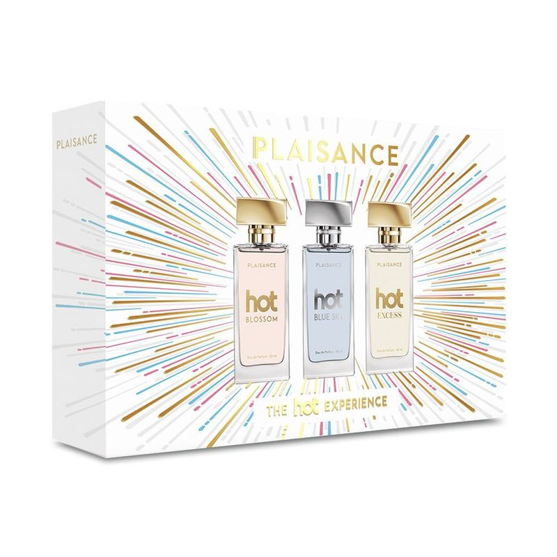 PLAISANCE - Set Perfume Mujer Hot Excess + Blue Sky + Blossom Plaisance