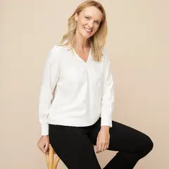 S COCCI - Blusa S.Cocci Manga Larga Cuello V Mujer