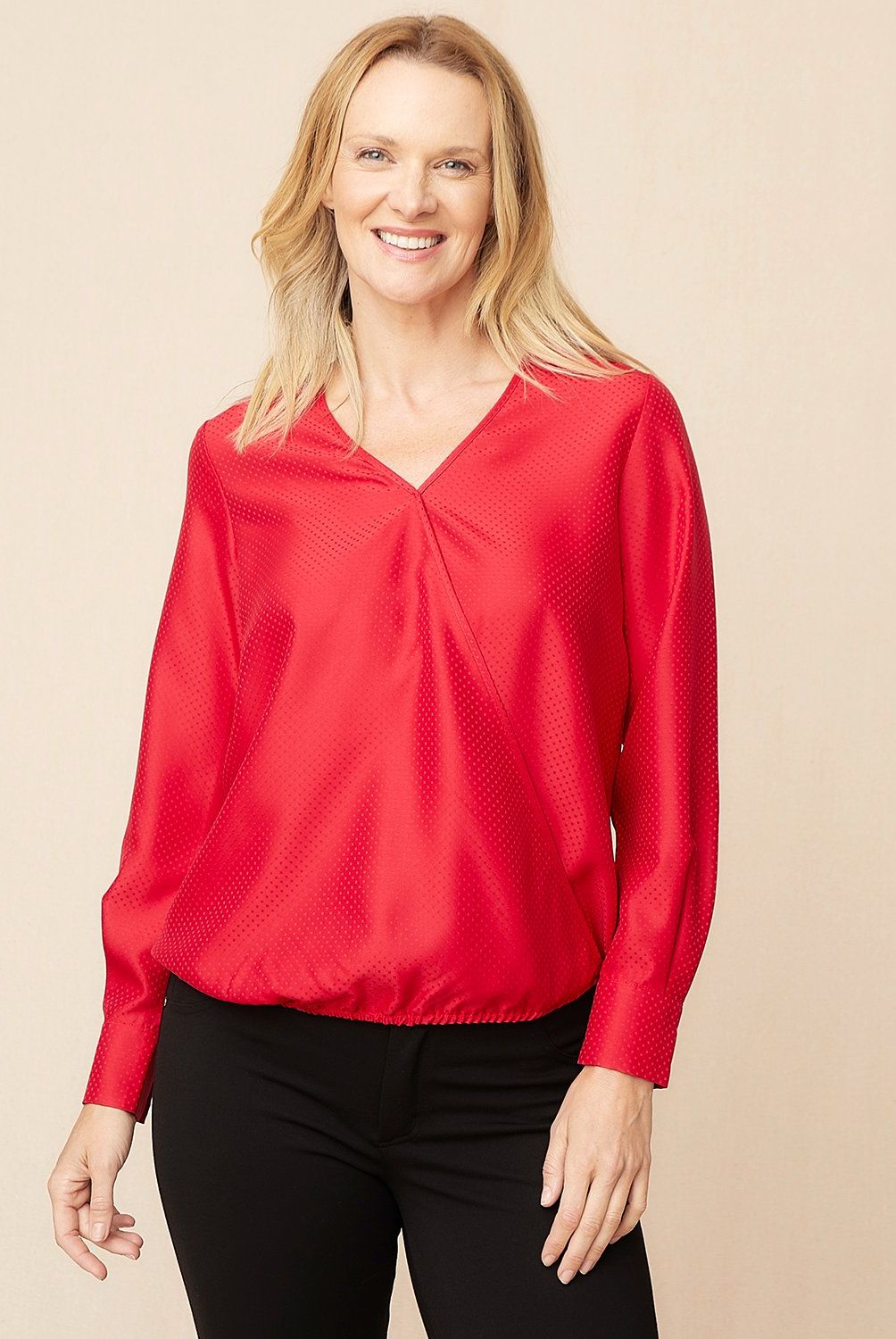 S COCCI - Blusa S.Cocci Manga Larga Cuello V Mujer