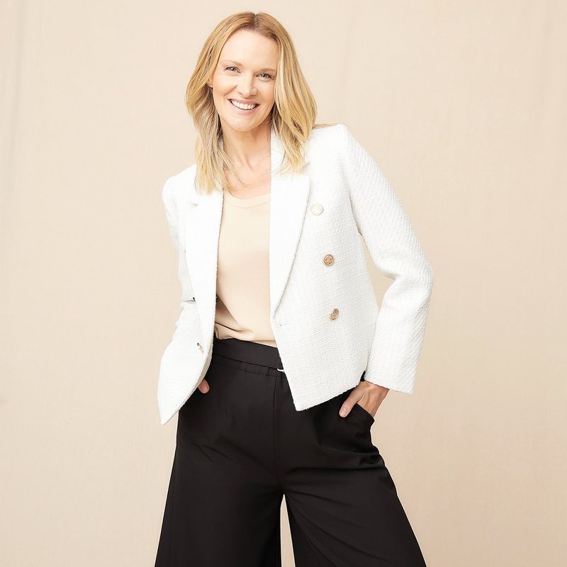 S COCCI - Blazer S.Cocci Diseño Liso Mujer Manga Larga
