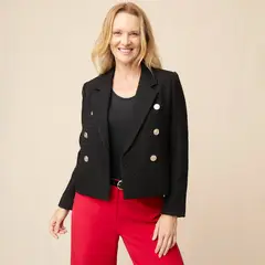 S COCCI - Blazer S.Cocci Diseño Liso Mujer Manga Larga