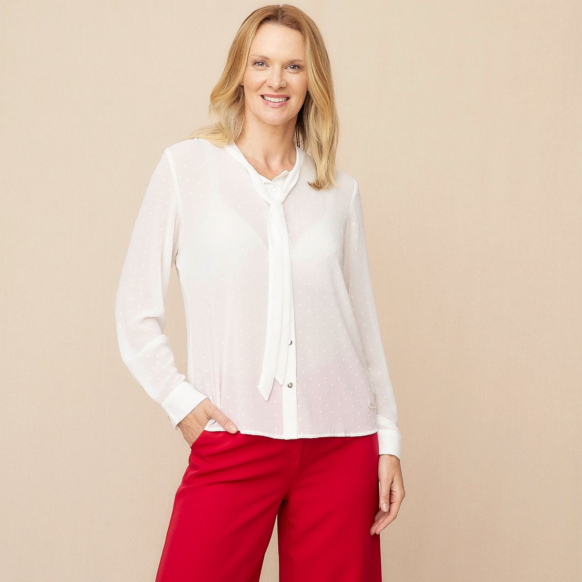 S COCCI - Blusa S.Cocci Manga Larga Mujer Diseño Liso