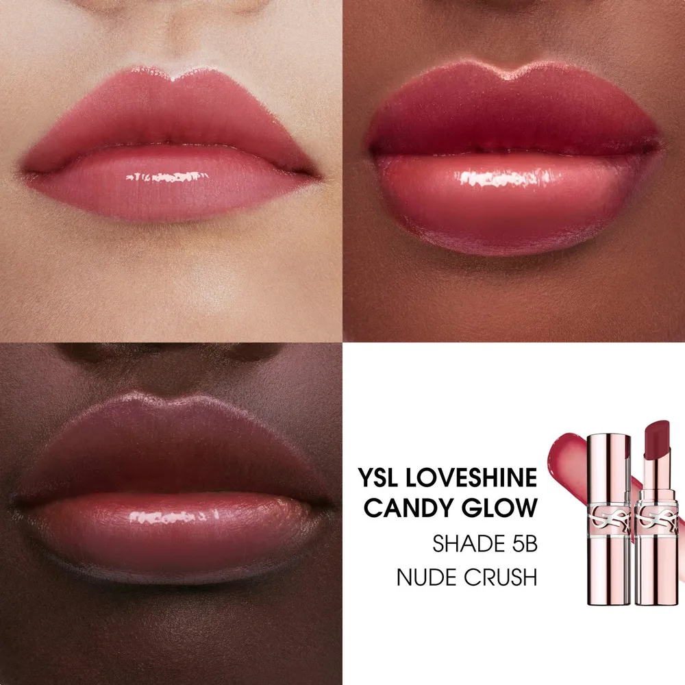 YSL Candy Glow - Bálsamo Labial con Color e Hidratación - 5B - NUDE CRUSH, foto 3