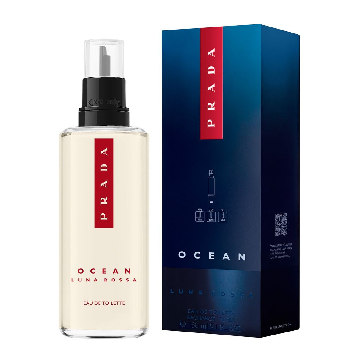 PRADA - Refill Perfume Hombre Luna Rossa Ocean Eau de Toilette 150ml Prada