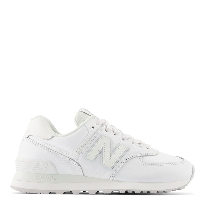 NEW BALANCE - 574 Zapatilla Urbana Mujer Cuero Blanco New Balance