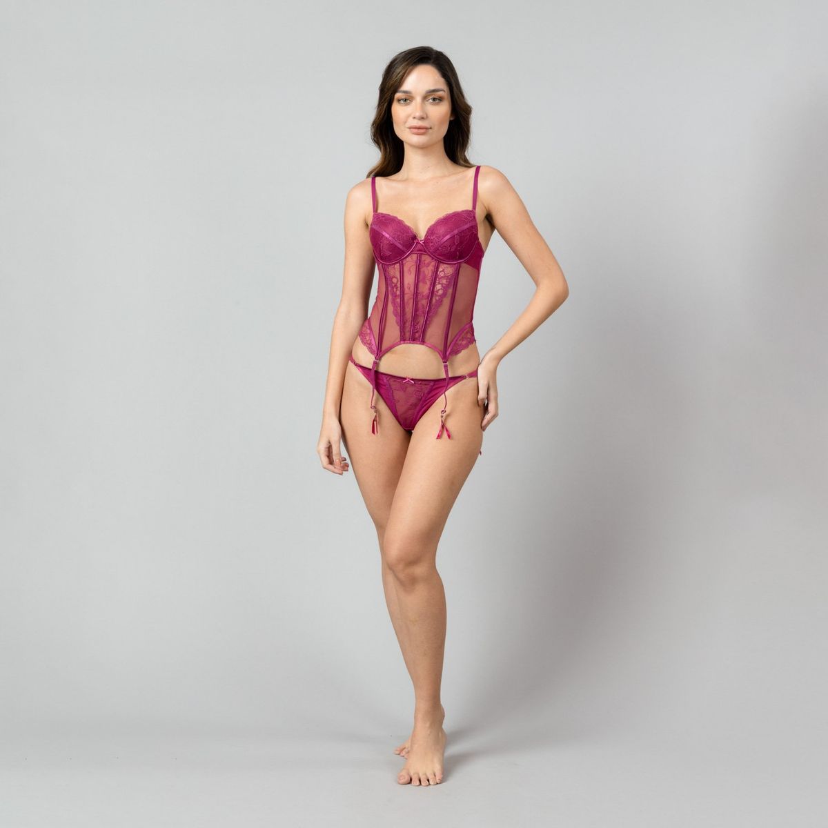 FLORES - Corset Chic Mujer Flores