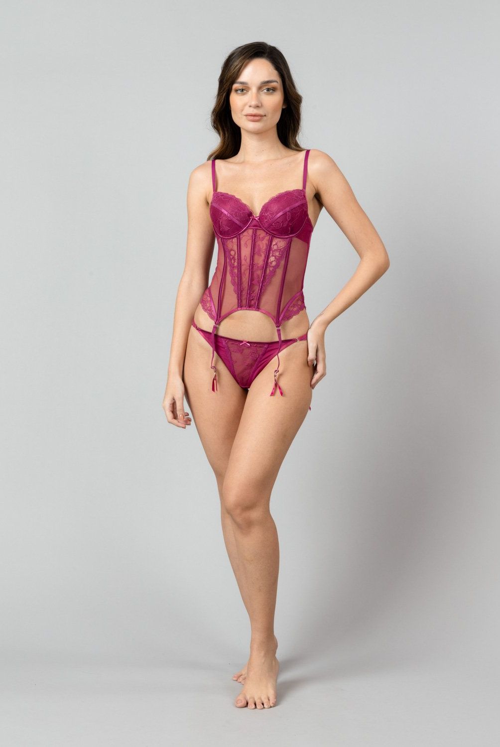 FLORES - Corset Chic Mujer Flores
