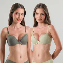 FLORES - Pack De 2 Sostemes Perfect Balconet Mujer