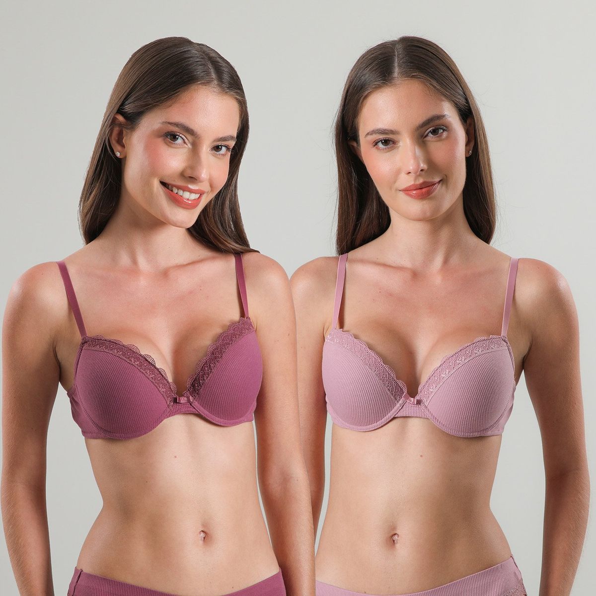 FLORES - Pack De 2 Sostemes Perfect Balconet Mujer Flores