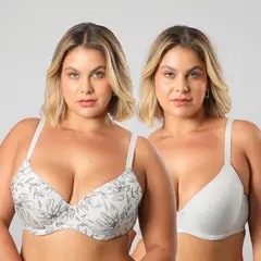 FLORES - Pack De 2 Sostenes Perfect Cover Mujer