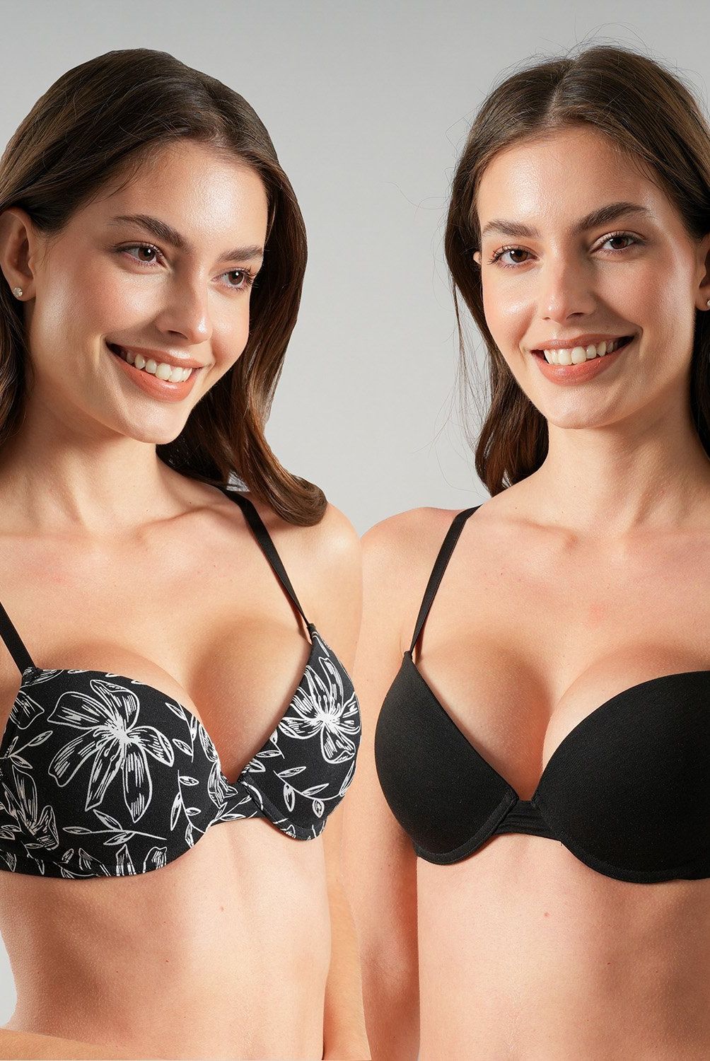 FLORES - Pack De 2 Sostenes Perfect Balconet Mujer Flores