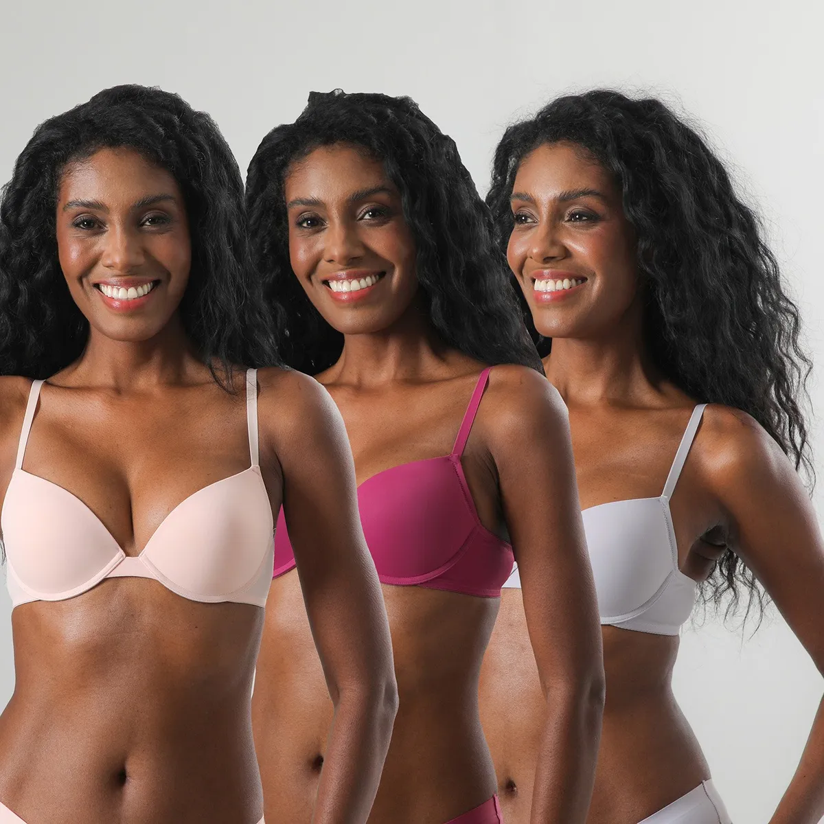 FLORES - Pack De 3 Sostenes Balconet Push Up Microsld Mujer Flores