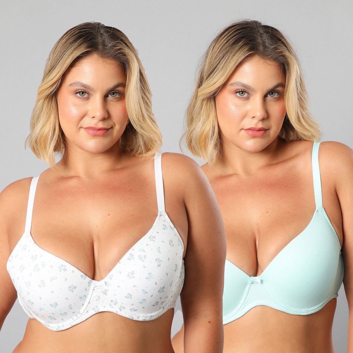 FLORES - Pack De 2 Sostenes Perfect Cover Print Mujer Flores