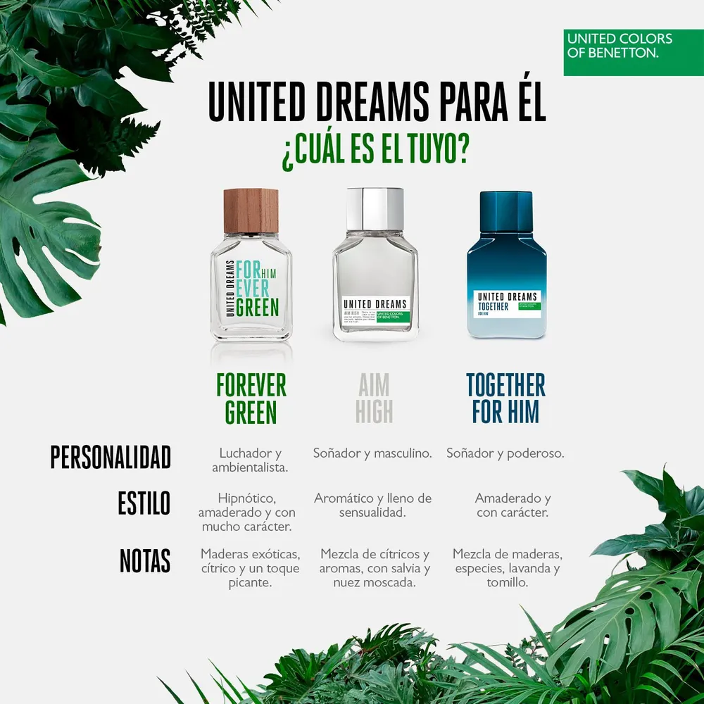 Benetton United Dreams Forever Green for Him EDT 100 ml, foto 9