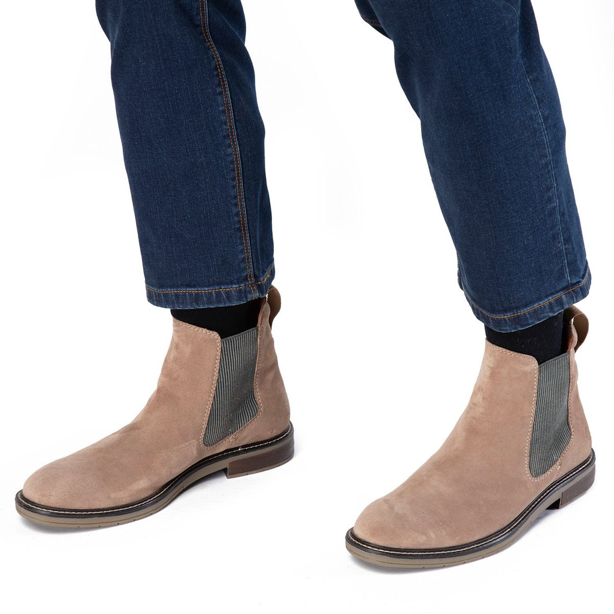 GUANTE - Botín Hombre Cuero Biege Guante