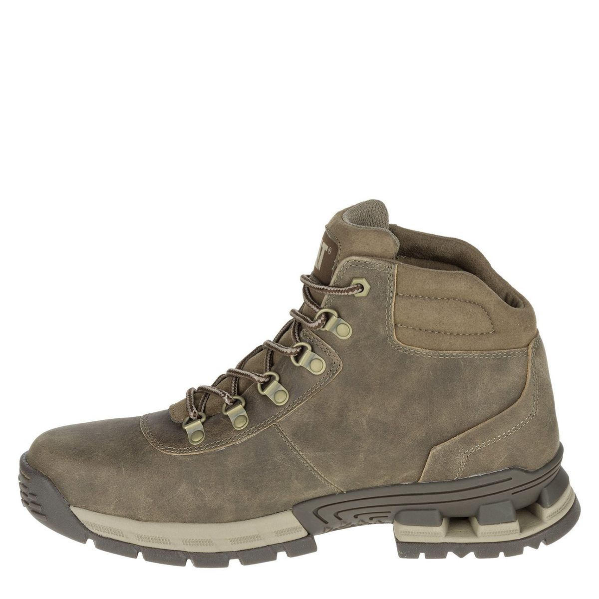 CAT - Botín Hombre Cuero Café Cat