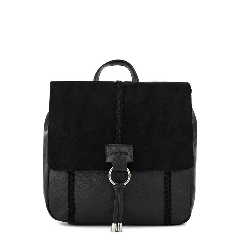 AMPHORA - Mochila Mujer Negro Amphora