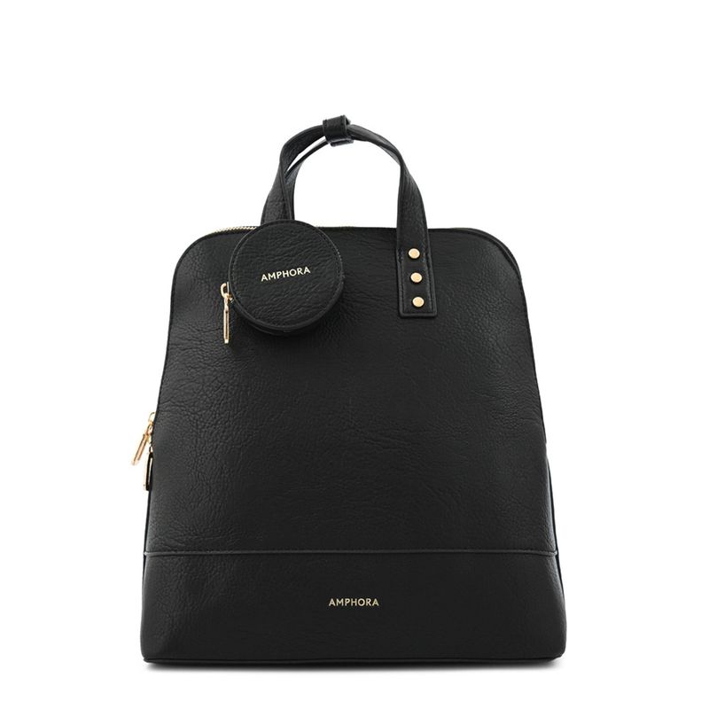 AMPHORA - Mochila Mujer Negro Amphora