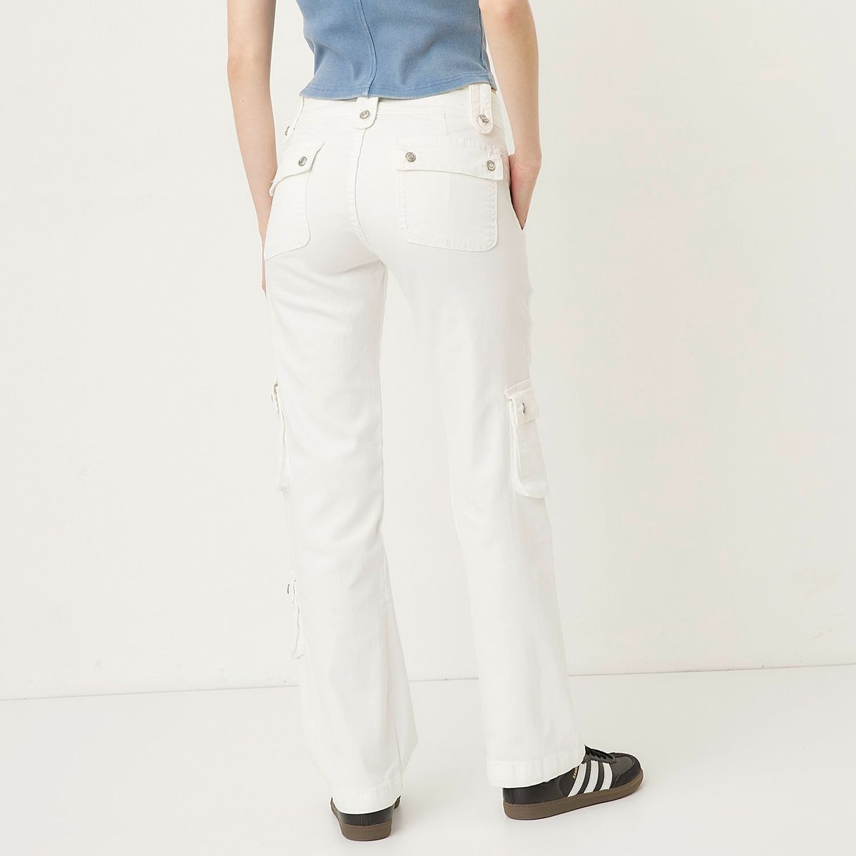 AMERICANINO - Pantalón Cargo Tiro Alto Mujer Americanino