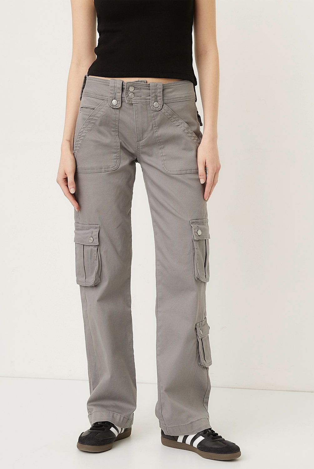 AMERICANINO - Pantalón Cargo Tiro Alto Mujer Americanino