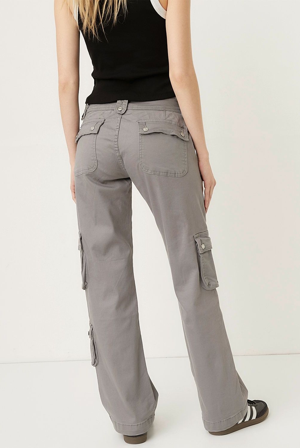 AMERICANINO - Pantalón Cargo Tiro Alto Mujer Americanino