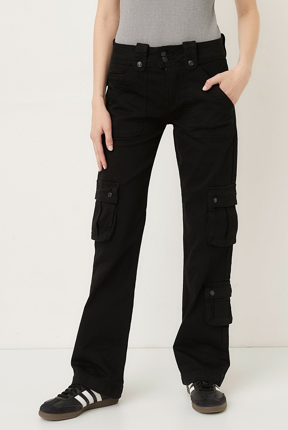 AMERICANINO - Pantalón Cargo Tiro Alto Mujer Americanino