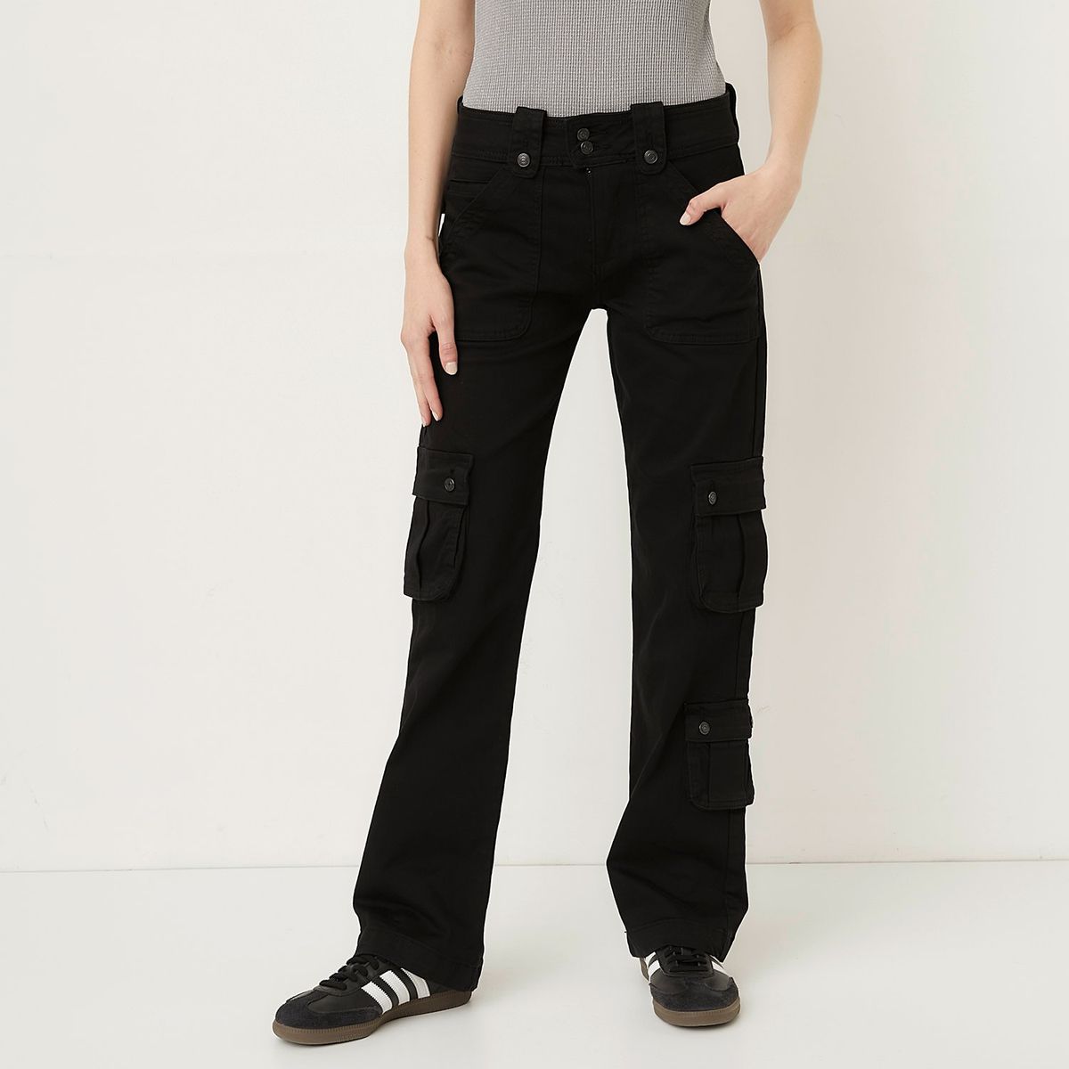 AMERICANINO - Pantalón Cargo Tiro Alto Mujer Americanino