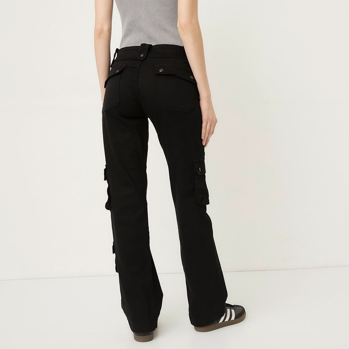 AMERICANINO - Pantalón Cargo Tiro Alto Mujer Americanino