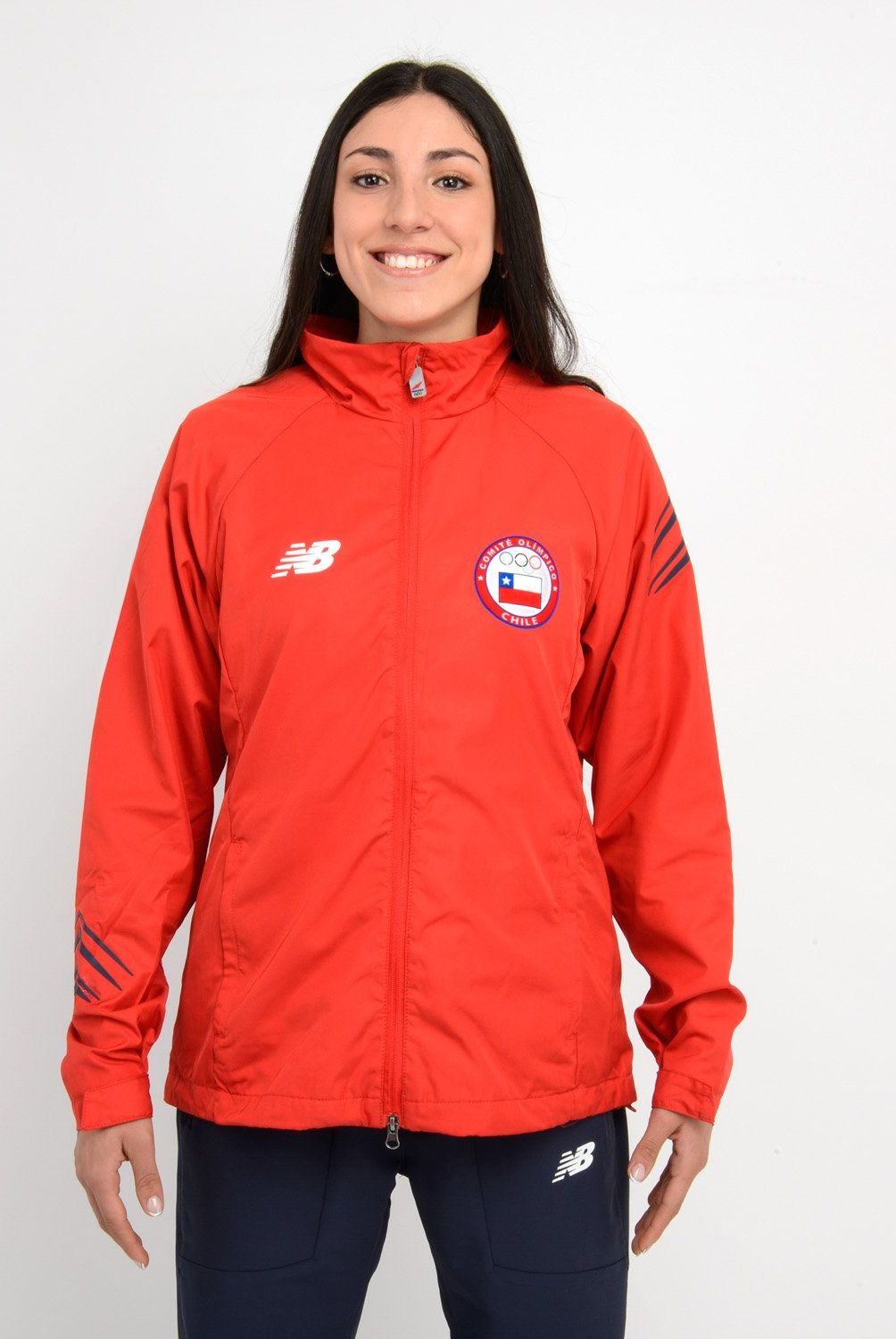 NEW BALANCE - Chaqueta Team Chile Mujer Deportiva New Balance