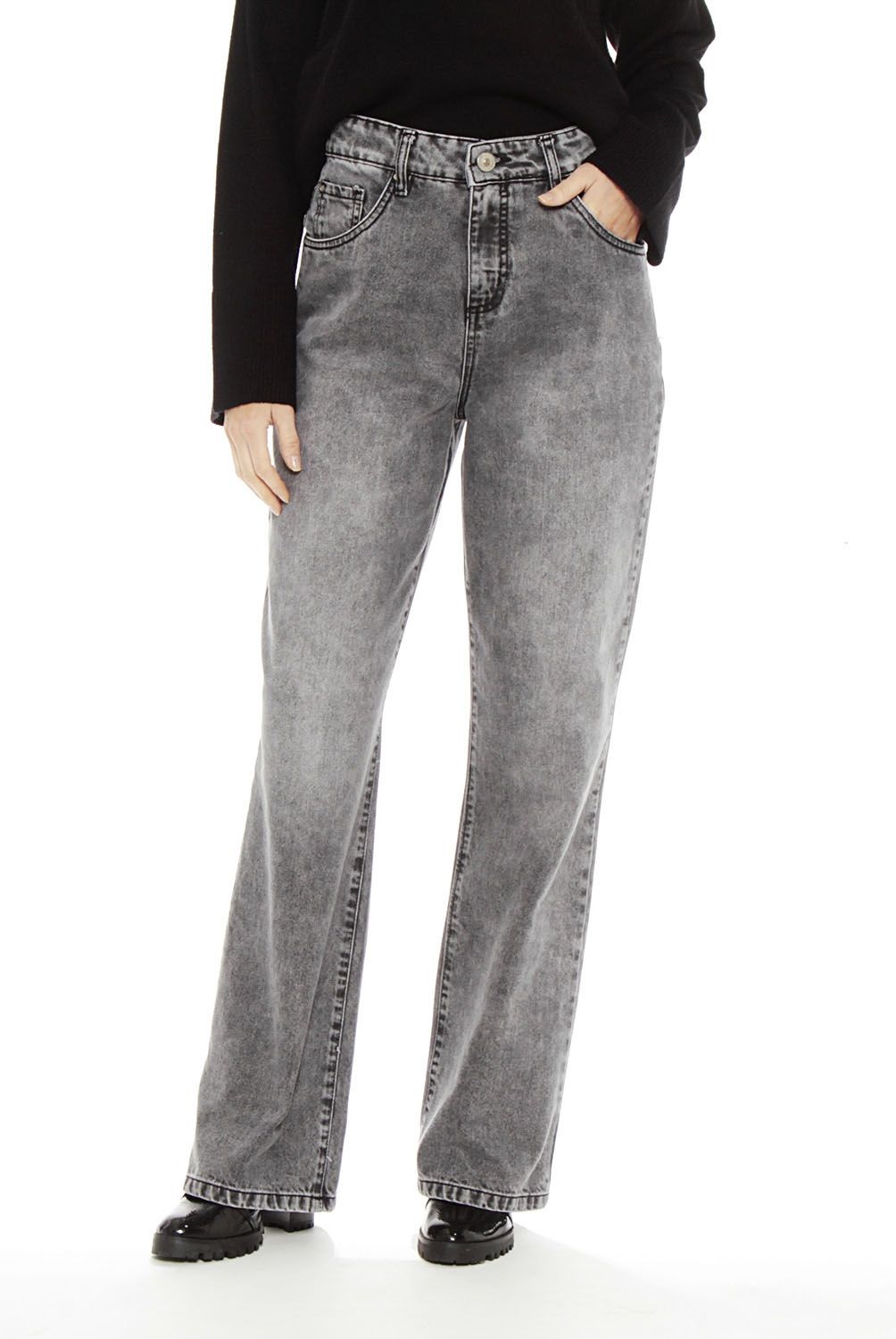 WADOS - Jeans Recto Tiro Alto Mujer Wados