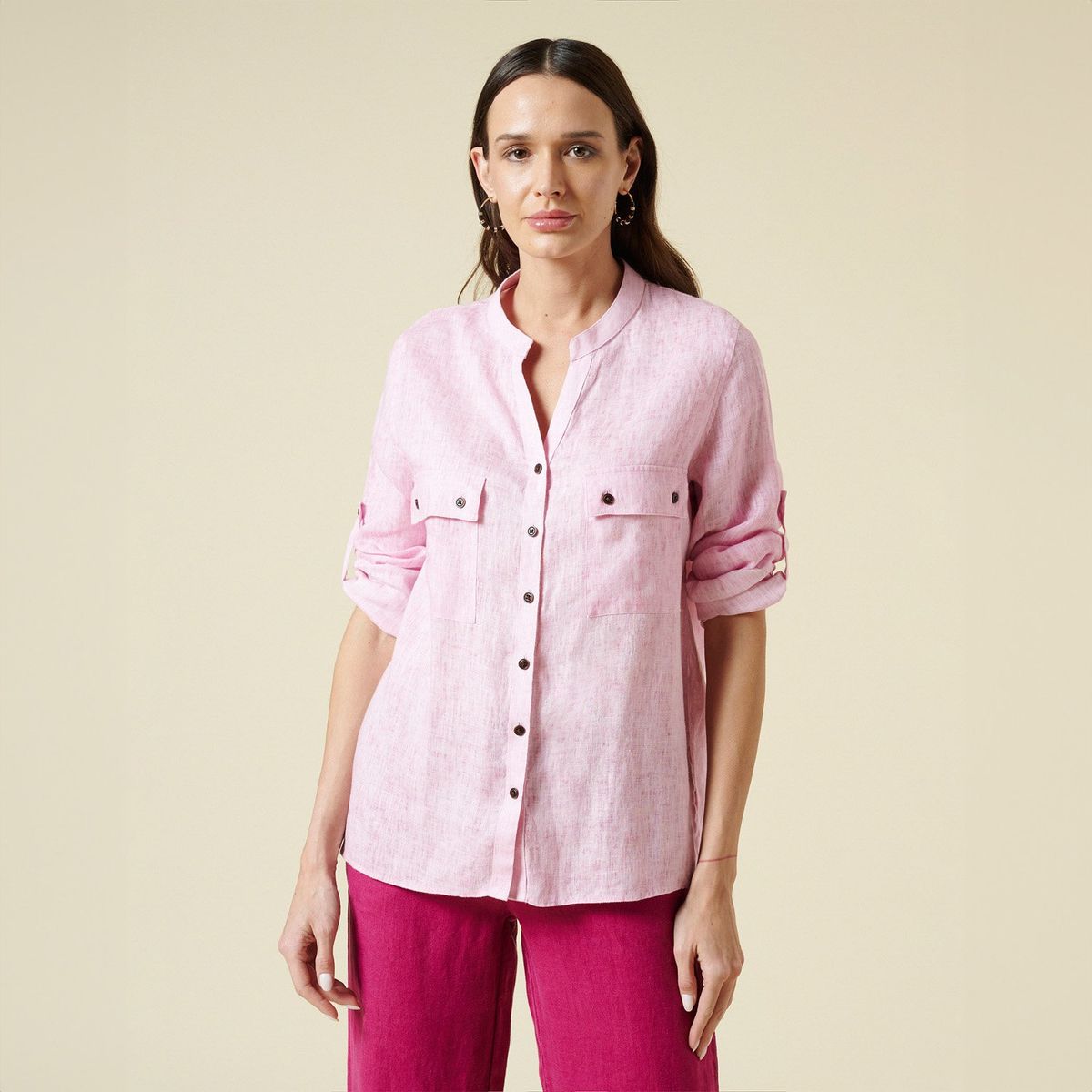 SAVILLE ROW - Blusa Manga Corta Algodón Mujer Saville Row