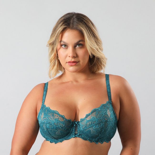 FLORES - Sostén Encaje Y Pasamaneria Mujer Flores